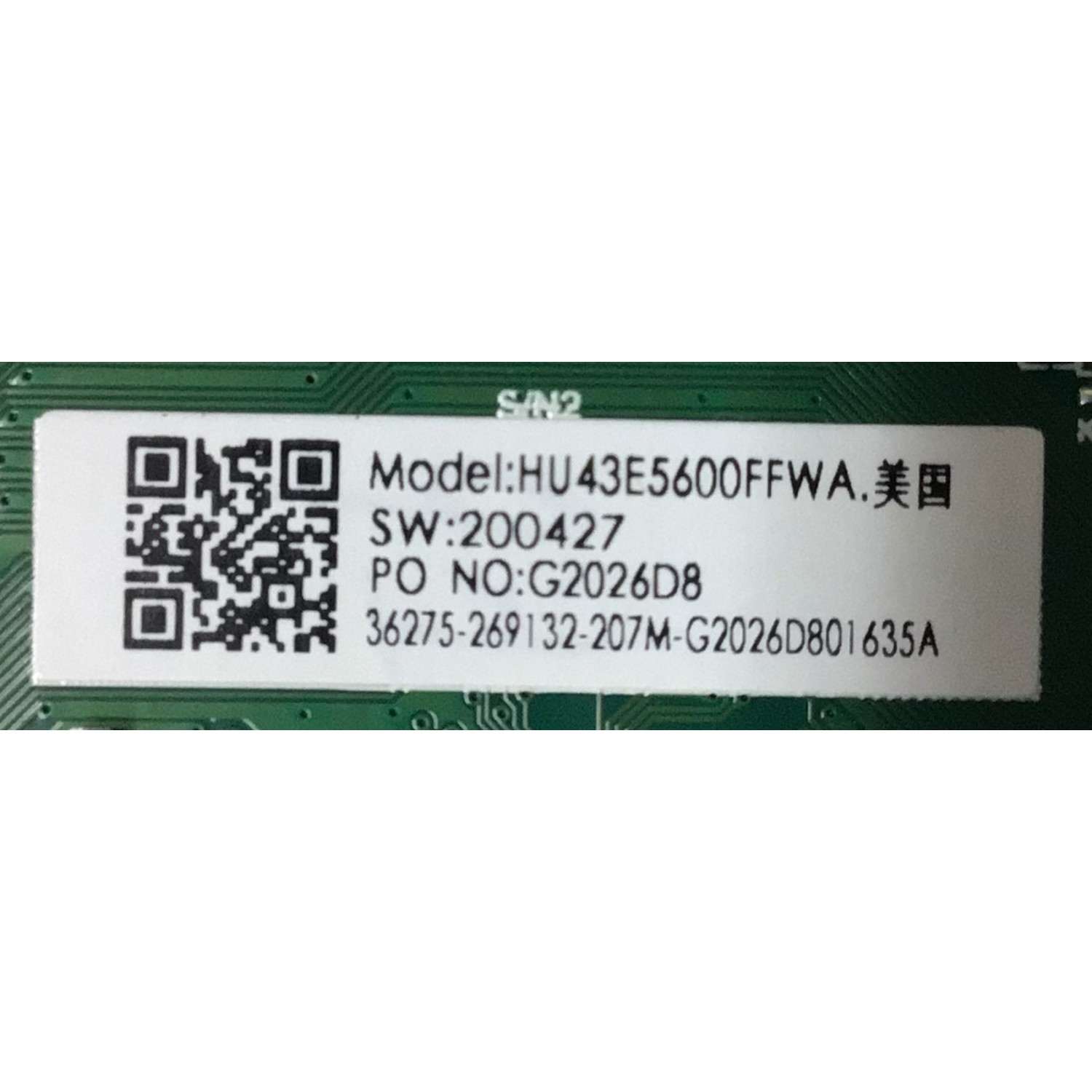 MAIN FUENTE PARA TV HISENSE NUMERO DE PARTE 269132 / TP.MS6683T.PB702 / 200427 / 36275-269132-207M-G2026D801635A / PANEL JHD425X1F71-T0L\S0\GM\ROH / MODELO 43H5510G 43E5600FFWA / 43H5510G - Imagen 2